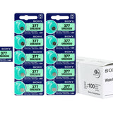 MuRata SR626SW 377 28mAh 1.55V Silver Oxide Watch Battery - 1 Piece Tear Strip, Sold Individually