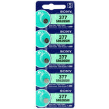 MuRata SR626SW 377 28mAh 1.55V Silver Oxide Watch Battery - 1 Piece Tear Strip, Sold Individually