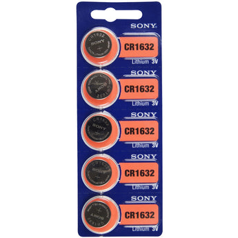 MuRata CR1632 140mAh 3V Lithium (LiMnO2) Coin Cell Watch Battery - 1 Piece Tear Strip