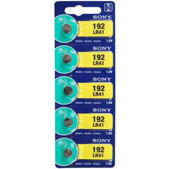 MuRata LR41 1.5V Alkaline Coin Cell Battery - 1 Piece Tear Strip