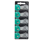 MuRata SR527SW 319 22.5mAh 1.55V Silver Oxide Watch Battery - 1 Piece Tear Strip, Sold Individually