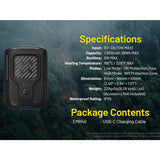 Nitecore EMR40 USB-C Rechargeable Portable Electronic Insect Repeller - Uses 7800mAh Li-ion Battery Pack