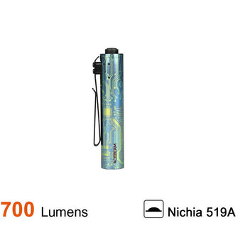 Acebeam Rider RX Ti 2.0 EDC LED Flashlight - 700 Lumens - NICHIA 519A V1 - Includes 1 x USB-C Rechargeable 14500 - Titanium - Silver or Special Edition Design