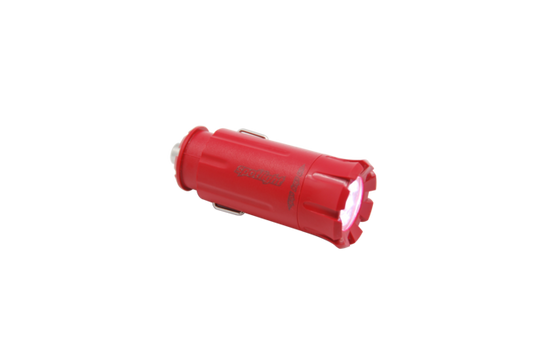 Spotlight Throttle 12V Rechargeable LED Flashlight - Red