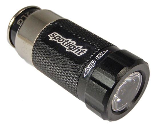 Spotlight Turbo 12V Emergency LED Flashlight - Jet Black (SPOT-8609)