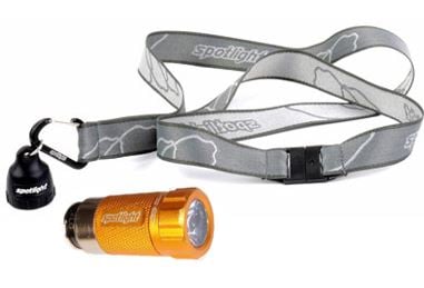 Spotlight Deluxe Kit with Spotlight Turbo LED Flashlight and Spotlight Keychain - Hazard County Orange (SPOT-8701)