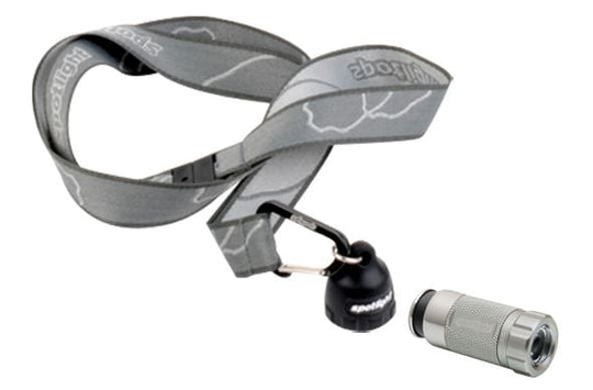 Spotlight Deluxe Kit with Spotlight Turbo LED Flashlight and Spotlight Keychain - Time Machine Titanium (SPOT-8708)