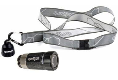 Spotlight Deluxe Kit with Spotlight Turbo LED Flashlight and Spotlight Keychain - Jet Black (SPOT-8709)