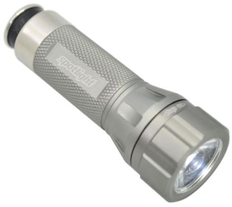 Spotlight Rescue 12V LED Rechargeable Flashlight - Time Machine Titanium (SPOT-8808)