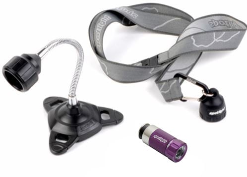 Spotlight Handymate Kit with Spotlight Turbo LED Flashlight and Keychain and Fender Friend - Plum Purple (SPOT-9206)