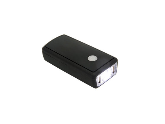 Spotlight Super Charger LED Flashlight and Power Cell - 35 Lumens - Runs on a NiMH battery - Jet Black