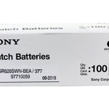 MuRata SR626SW 377 28mAh 1.55V Silver Oxide Watch Battery - 1 Piece Tear Strip, Sold Individually