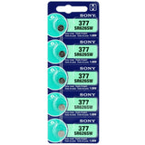 MuRata SR626SW 377 28mAh 1.55V Silver Oxide Watch Battery - 1 Piece Tear Strip, Sold Individually