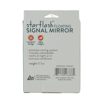 Ultimate Survival Technologies StarFlash Floating Signal Mirror - 2 x 3-inch Signaling Device - Polycarbonate