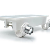 STKR EZ Solar Home Security Gutter Mounted LED Spotlight - 600 Lumens - Uses Built-in 2000mAh Li-ion Battery Pack