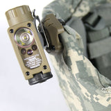 Streamlight Sidewinder Compact Hands-Free Flashlight - Military Model: White C4, Red, Blue, IR LEDs - 55 Lumens - Includes 1 x CR123A and Helmet Mount (14101)