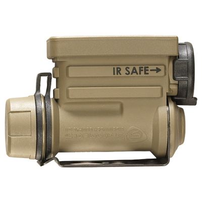 Streamlight Sidewinder Compact II 145 Hands-Free Military Flashlight - White, Red, Blue and IR LEDs - 55 Lumens - Includes 1 x CR123A - Various Accessories and Packaging