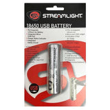 Streamlight 22101 SL-B26 18650 2600mAh 3.7V Protected Lithium Ion (Li-Ion) Button Top Battery With Built-In USB Charger