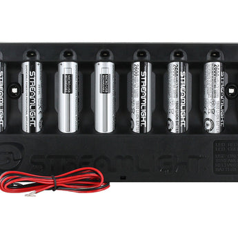 Streamlight 8-Bay 18650 Battery Bank Charger Kit - Includes 8 x 18650 - 12V DC with Bare Leads (20223) or 120V/100V AC (20224)