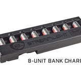 Streamlight 8-Unit Bank Charger, SL-B9 - 12V DC or 100V/120V AC - With or Without SL-B9 Batteries