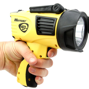 Streamlight Waypoint Pistol-Grip Spotlight - C4 LED - 550 Lumens - Uses 4 x C or Included 12V DC Power Cord - Black or Yellow - Packaging Options