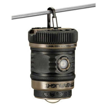 Streamlight 44941 Siege AA Coyote Ultra-Compact Floating LED Lantern - 1 x C4 White LED and 2 x C4 Red LEDs - 200 Lumens - Uses 3 x AA Alkaline Batteries