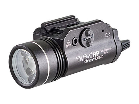 Streamlight TLR-1 HP LED Weapon Light - 1000 Lumens - Includes Rail Locating Keys and 2 x CR123A or Long Gun Kit - Black or FDE