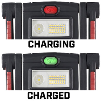 Streamlight BearTrap Rechargeable LED Work Light - 2000 Lumens - 120V/100V AC - Includes 7.26V 5200mAh Li-ion Battery Pack - Red