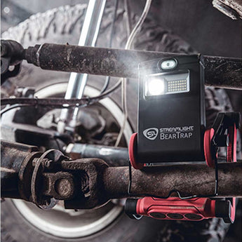 Streamlight BearTrap Rechargeable LED Work Light - 2000 Lumens - 120V/100V AC - Includes 7.26V 5200mAh Li-ion Battery Pack - Red
