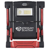 Streamlight BearTrap Rechargeable LED Work Light - 2000 Lumens - 120V/100V AC - Includes 7.26V 5200mAh Li-ion Battery Pack - Red