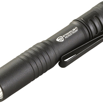 Streamlight MicroStream Personal EDC Flashlight - C4 LED - 45 Lumens - Includes 1 x AAA - Black (66318) or Red (66323)