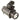 Streamlight Vantage Helmet Mounted Flashlight - C4 LED with Blue Taillight LED - 115 Lumens - Includes 2 x CR123As - Black (69140)