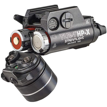 Streamlight TLR-1 HP-X LED Weapon Light - 1000 Lumens - Includes Rail Locating Keys - 2 x SL-B9 Battery Packs or 2 x CR123A - Black