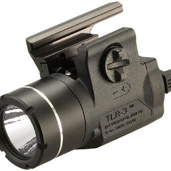 Streamlight TLR-3 Compact LED Weapon Light - Rail Locating Key Kit Fits Most Handguns or H&K USP Mounts - 125 Lumens - Includes 1 x CR2