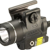 Streamlight TLR-4 Compact LED Weapon Light with Red Laser - Rail Locating Key Kit Fits Most Handguns or H&K USP Mounts - 125 Lumens - Includes 1 x CR2