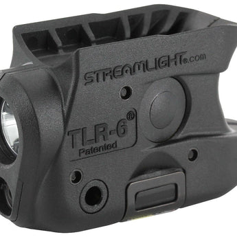 Streamlight TLR-6 Subcompact LED Pistol Light with Red Laser - Choice of Gun Mount - 100 Lumens - Includes 2 x CR1/3Ns