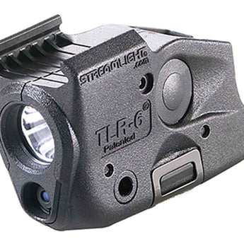 Streamlight TLR-6 Subcompact LED Pistol Light with Red Laser - Choice of Gun Mount - 100 Lumens - Includes 2 x CR1/3Ns