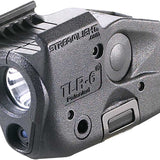Streamlight TLR-6 Rail Mounted Gun Light - White LED and 640-660nm Red Laser - 100 Lumens - Includes 2 x CR 1/3N lithium batteries - Fits Various Weapons