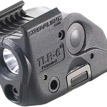 Streamlight TLR-6 Rail Mounted Gun Light - White LED and 640-660nm Red Laser - 100 Lumens - Includes 2 x CR 1/3N lithium batteries - Fits Various Weapons