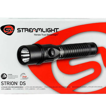 Streamlight Strion DS Dual-Switch Rechargeable LED Flashlight - 375 Lumens - Includes Li-Ion Battery - Multiple Charger and Accessory Options