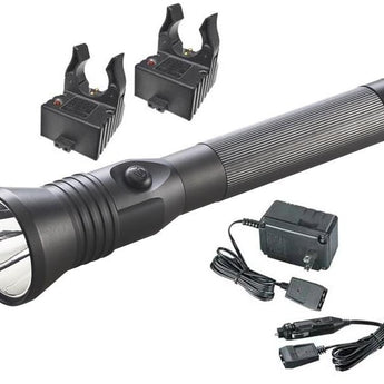 Streamlight Stinger DS HPL Dual Switch Long-Range Rechargeable LED Flashlight - 740 Lumens - Includes NiMH Sub-C Battery - Choice of Charger