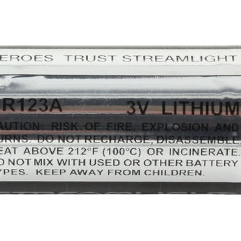 Streamlight 85179 CR123A 1400mAh 3V Lithium Primary (LiMnO2) Button Top Photo/Flashlight Battery - Box of 400