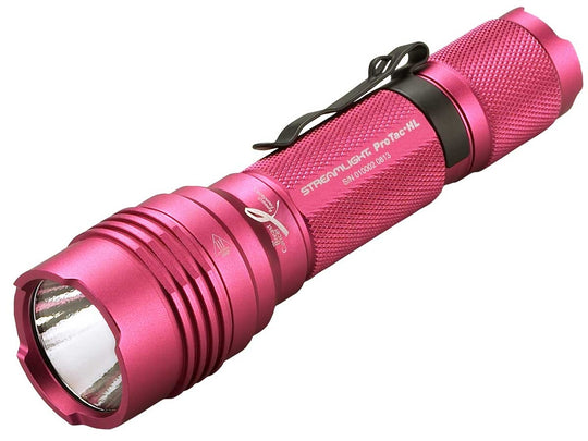Streamlight 88044 ProTac HL Pink Tactical Flashlight - C4 LED - 600 Lumens - Includes 2 x CR123A Lithium Batteries and Holster