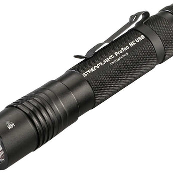Streamlight 8805 ProTac HL USB Rechargeable Tactical Flashlight - C4 LED - 850 Lumens - Uses 2 x CR123A Lithium or 1 x Li-Ion (Included) Batteries - Various Accessories