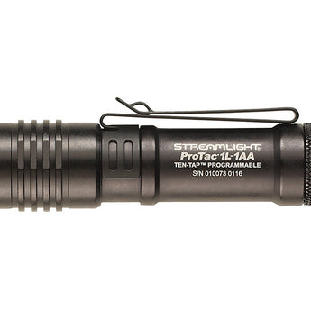 Streamlight ProTac 1L-1AA Dual Fuel LED Flashlight - C4 LED - 350 Lumens - Includes 1x CR123A and 1x AA - Black (88061) or Coyote (88073)
