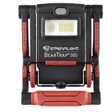 Streamlight BearTrap 360 Rechargeable LED Work Light - 2000 Lumens - 120V/100V AC - Includes 7.26V 5200mAh Li-ion Battery Pack - Red