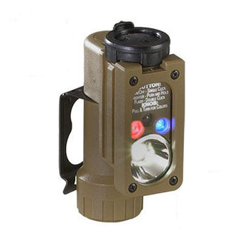 Streamlight 14120 Sidewinder Compact Aviation Flashlight with C4 LEDs, Helmet Mount and CR123A Lithium Battery, Coyote