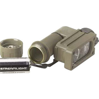 Streamlight 14120 Sidewinder Compact Aviation Flashlight with C4 LEDs, Helmet Mount and CR123A Lithium Battery, Coyote