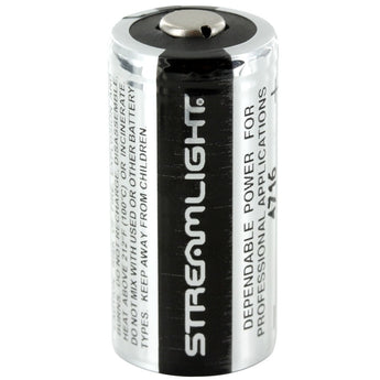Streamlight 85177 CR123A 1400mAh 3V Lithium Primary (LiMnO2) Button Top Photo/Flashlight Battery - Bulk