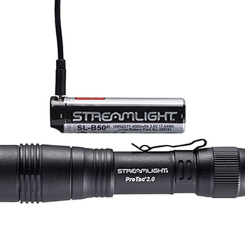 Streamlight Protac 2.0 USB-C Rechargeable LED Flashlight - 2000 Lumens - Includes 1 x SL-B50 Li-ion Battery Pack